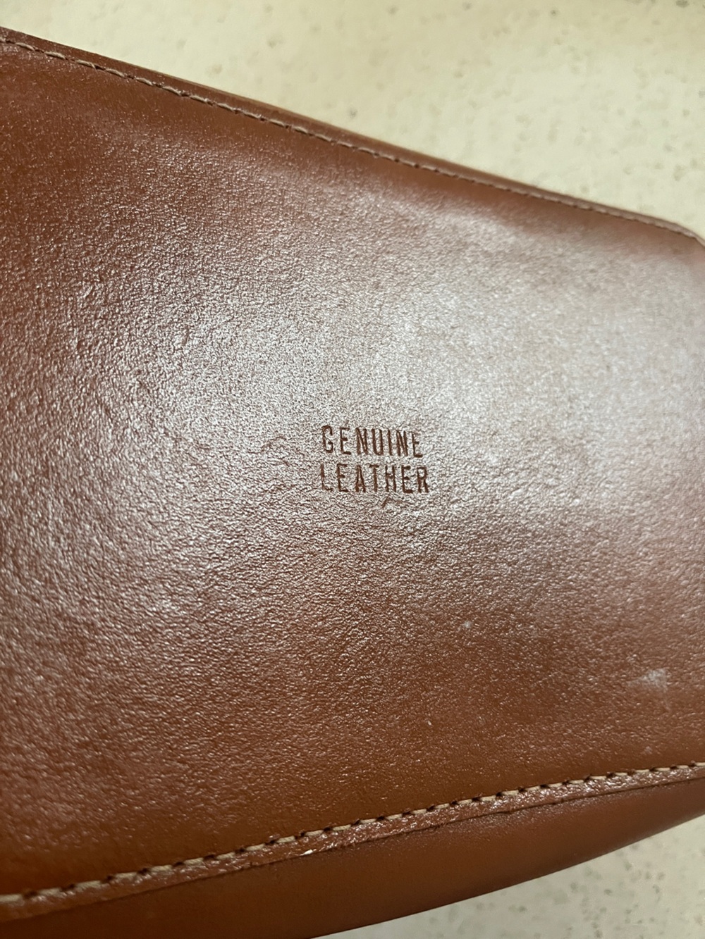 Vintage Genuine Brown Leather Men's Dopp Kit Toiletry Bag